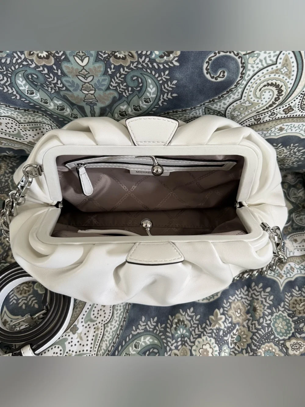 Michael Kors Nola faux leather convertible clutch
